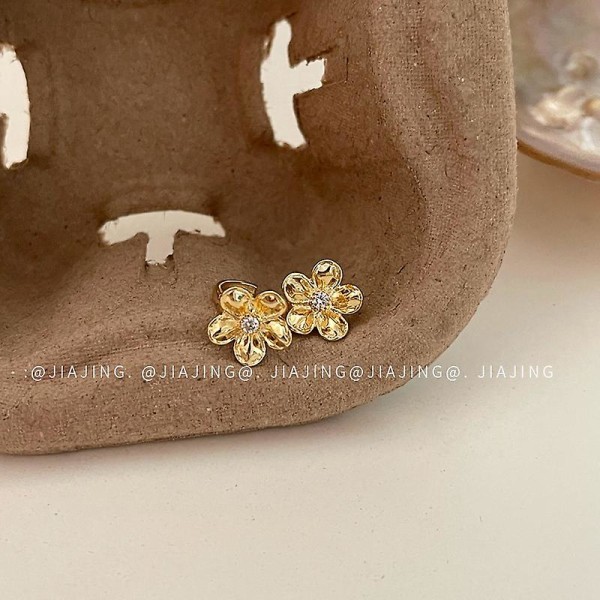 Øreringe 925 Sølvsmykker Flower Stud Fashion Jewelry Ac7947