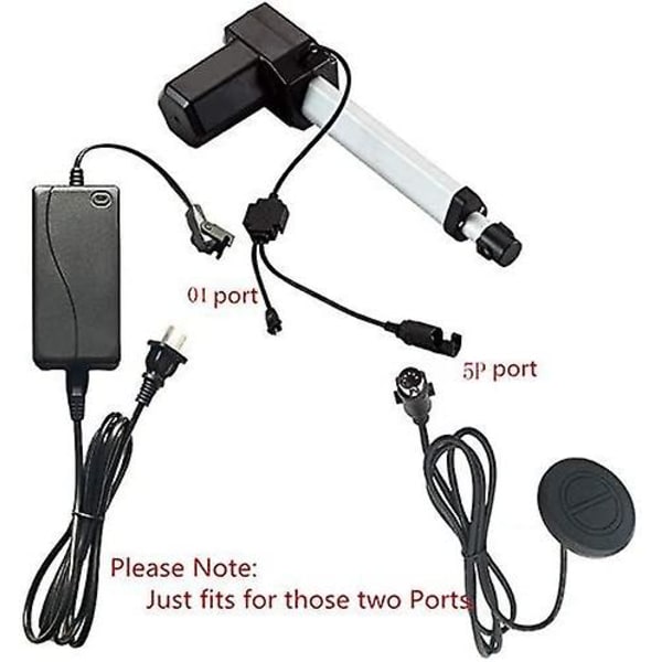 Liggstolskontroll, Handkontroll Liggstol Handkontrollomkopplare Power Lift Liggstol Power Controller med Dual USB och Cana
