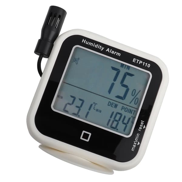 Digital termohygrometer - præcis luftfugtighedsmåler og dugpunktsmåler til hjemmet og laboratoriet