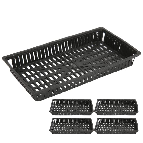 5-pack Akvarieväxtkorg Plast Hydroponisk Nätkruka för Akvarieväxter