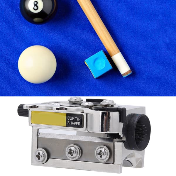 Biljardtilbehør: Metal Pool Cue Tip Shaper & Burnisher