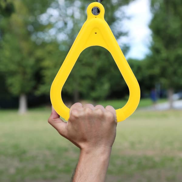 Plastgula Flygringar för Barn, Pull Up Ring för Sport, Utomhus & Inomhus Fitnessutrustning