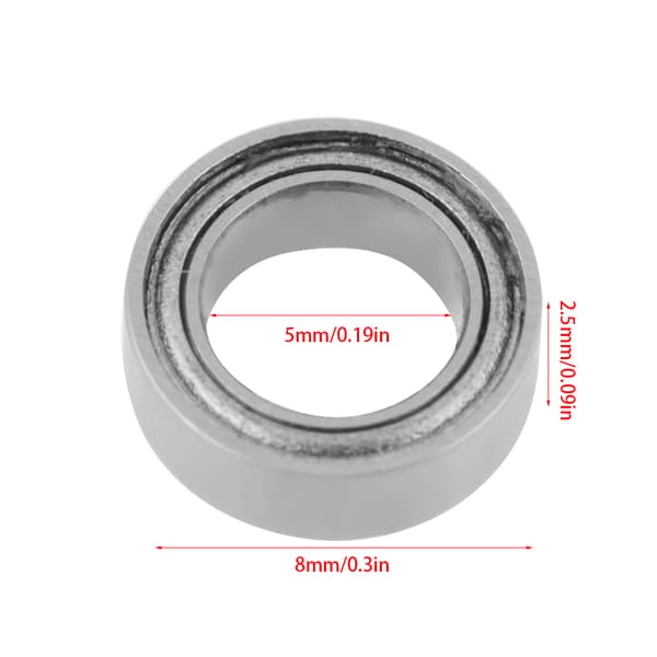 440C Rostfria Stålkullager 10 st 5x8x2,5mm