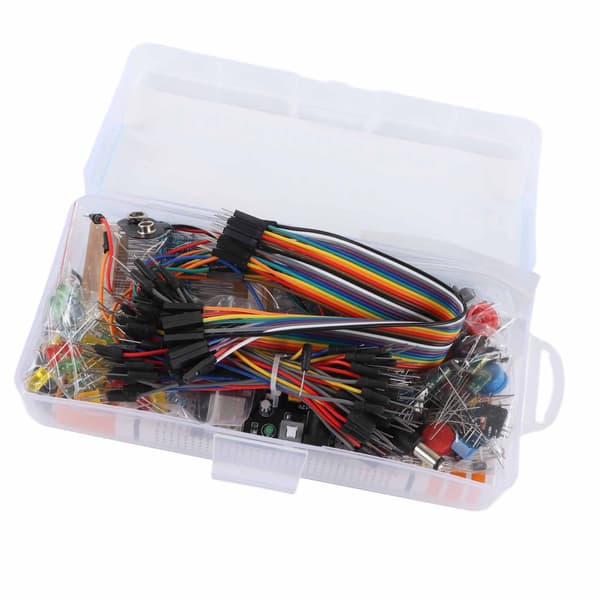 Elektronik Komponent Starter Kit 830 Bindepunkter Breadboard Modstand Kondensator Diode Modul til Arduino R3