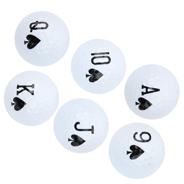 6-pack Långdistans Golfbollar Dubbla Lager Swing Träningsbollar för Golf