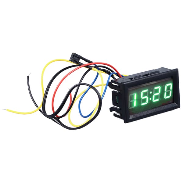 Bil Smart Digitalt Termometer 3 i 1 Natlys LED Digital Display Elektronisk Ur Voltmeter