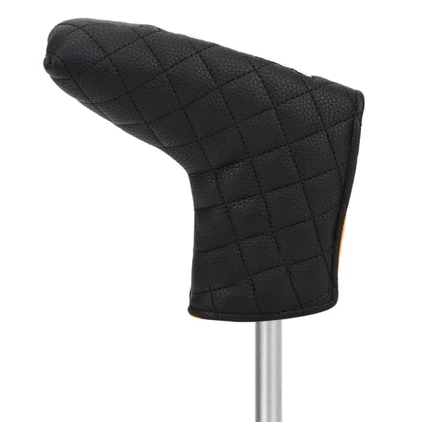 Magnetisk Golf Putter Headcover Vandtæt PU L Form Sort