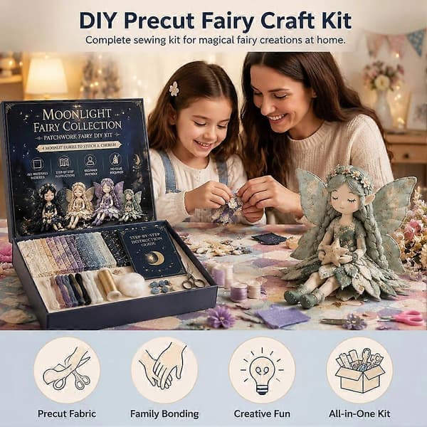 Fairy Patchworks Diy Collection Sjov Blomster-Fe Patchworks Syhåndværkssæt F