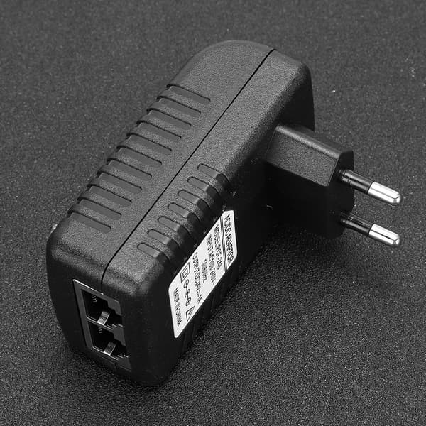 POE Injektor DC 24V 1A Strømadapter EU US Standard 100-240V
