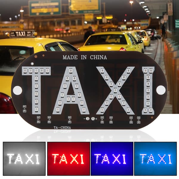 12V Taxi frontrute interiør indikatorlys LED-skilt