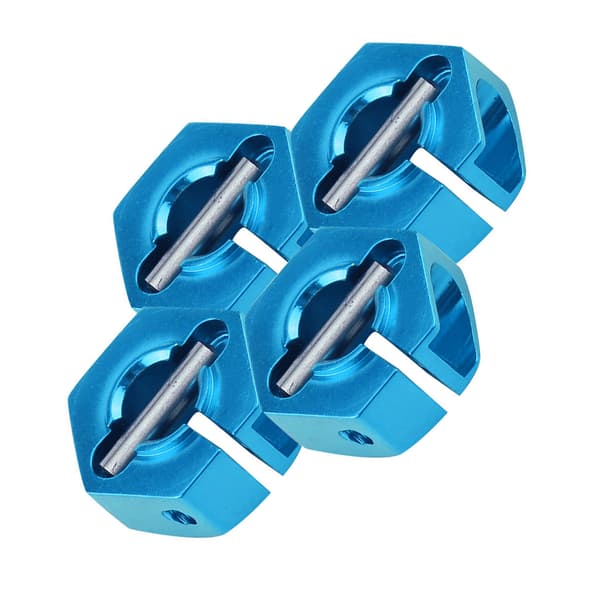 12mm Universal Hjul Hex Nav Adapter för HSP Sakura 1/10 Skala RC Bil (5mm, Blå)