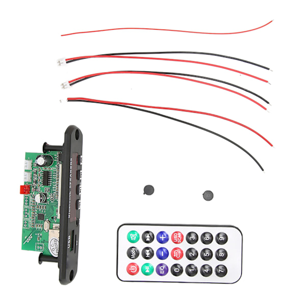 Bluetooth MP3 Decoder Board Multifunktionel Bil Audio LCD Skærm Fjernbetjening