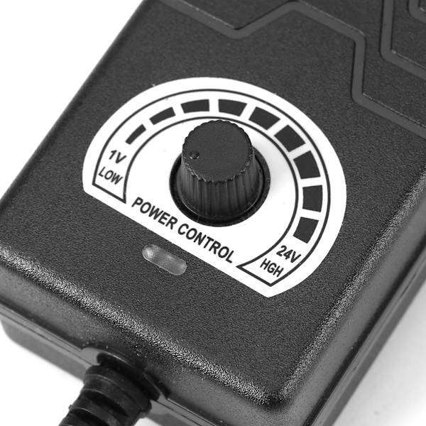 Universal AC DC Strømforsyningsadapter 1 24V 2A Motorhastighetskontroller US Plugg 100 240V