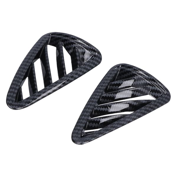 2 stk. Luftventil Deksel Trim Front Øvre Karbonfiberstil Erstatning for Mazda CX‑3 CX3 2017‑2018