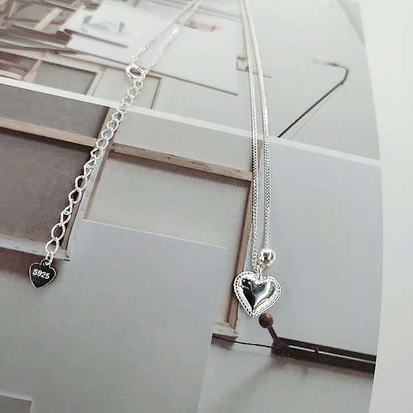 Halskæde hjerte Stud Choker Modesmykker Ac5381