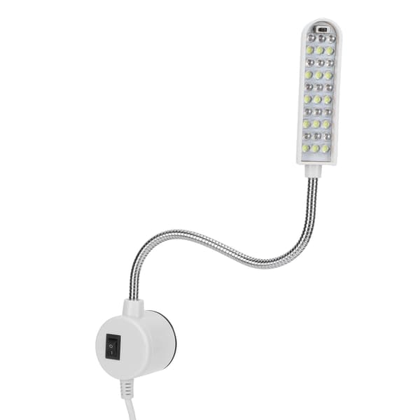 30 LED Magnetisk Base Arbeidslys Halslys US Plugg AC 110-250V
