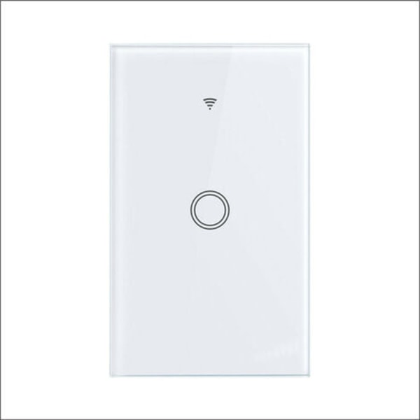 120 type graffiti WIFI smart switch væg touch switch fjernbetjening stemmestyring, 1 vejs hvid