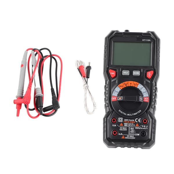 HT118A 6000 Räknas Digital Multimeter Auto Range True RMS Amperemeter