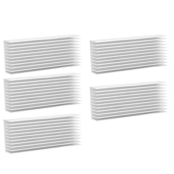 5 stk. aluminium køleplade til CPU PCB-køling 40 x 20 x 100 mm varmeafledningsdele