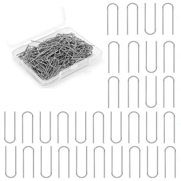 100 stk. Høytemperatur Nikkel Krom Ledning Hoppringer 21 Gauge U-Form Keramiske Kroker for Anheng Smykker DIY Operasjoner Ekspert