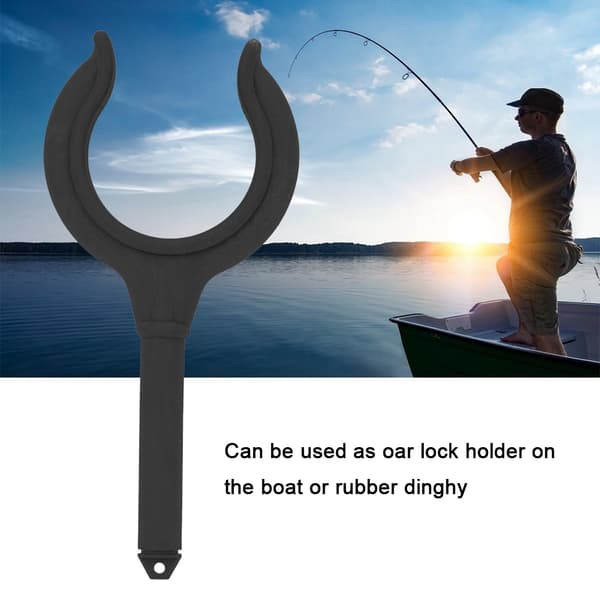 Båd Årelås Fiskestangholder Marine Gummibåd Tilbehør Sort