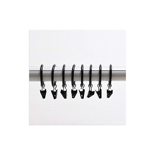 Hjemmegardinkrog Gardinclips (sort 3,5 mm × 35 mm diameter 30)