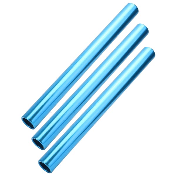 Reläpinnar av galvaniserad aluminiumlegering, blå, 3-pack, för sprintlöpning