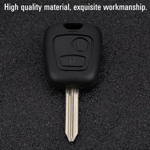 Painikekauko-autoavain FOB 433MHz ID46 Kaukosäädin auton avain 2-painikkeelle Peugeot