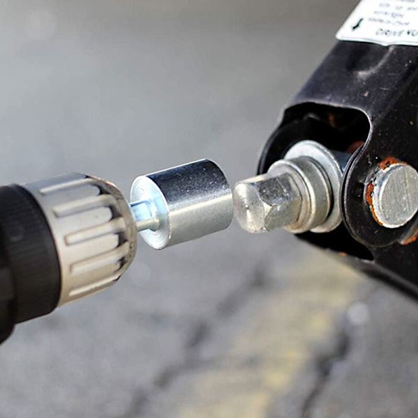Hylsborradapter för 3/4" sexkantsdrift för elektrisk borr 3/8" eller 1/2";