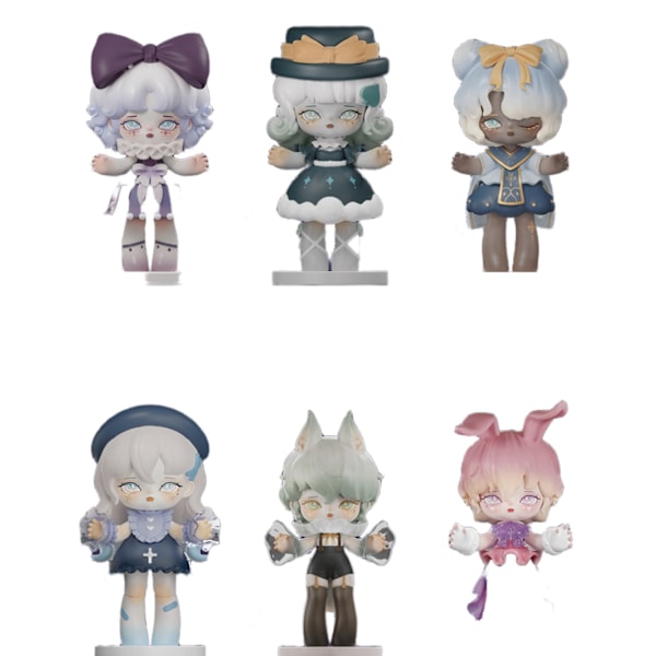 Incredible Mansion Blind Box Eden Doll Handgjord Net Red Doll Dekoration Present Lolita (Äkta Blind Box Set Beställ 6 stycken)