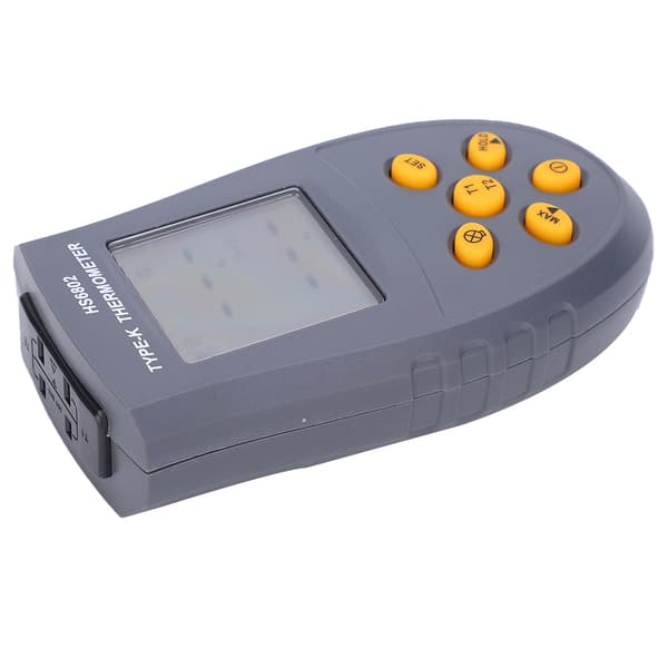 Digital Termometer Dubbelkanal LCD-Skärm Temperaturmätningsutrustning HS6802