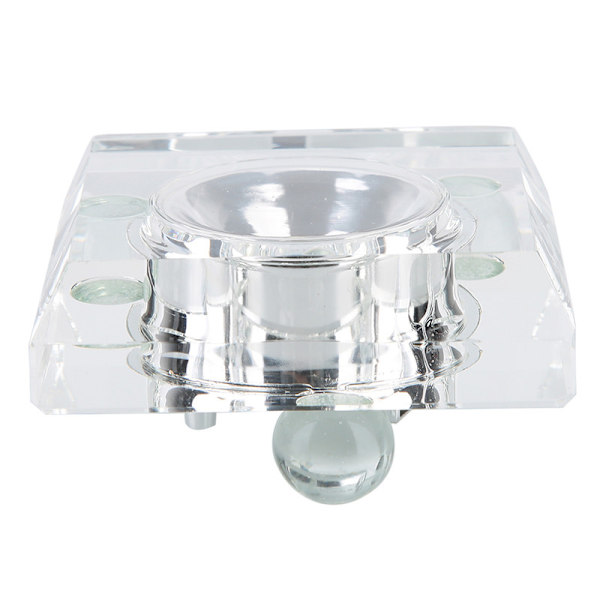 7 Farver Mini 3D Crystal LED Light Base Display Stand til boligindretning med USB-kabel