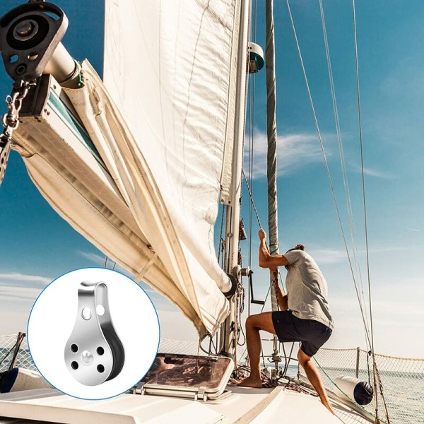 5st segelbåt båt remskiva rigg tillbehör yacht delar hållbart nylon lager