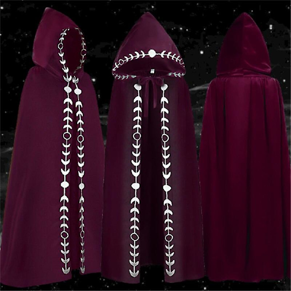 Heksekostume Gothic Reaper Hættekappe Farve2 4XL