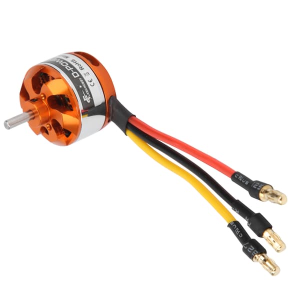 D2822 borstlös motor med adapter RC-motorbyte för RC-flygplan med fast vinge (1450KV)