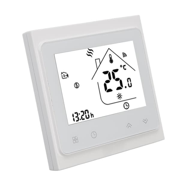 WiFi Termostat Smart Programmerbar Mobil App Stemmestyring Temperaturregulering Vand Gas Varme AC95‑240V
