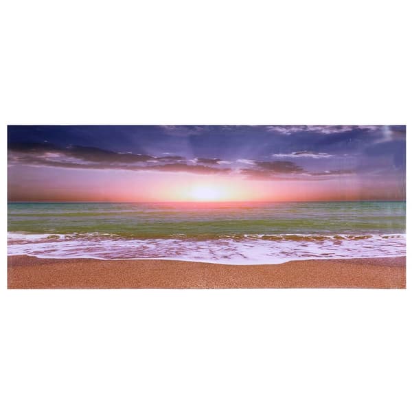 3D Selvklæbende Solnedgang Plakat Akvarium Dekoration Medium