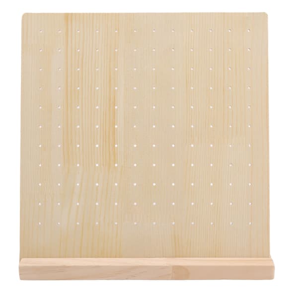 Stud Display Pegboard Stor Kapacitet Holdbart Træ Smykker Ørering Display Board Holder 66 Par
