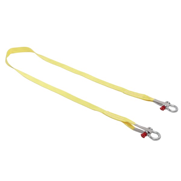 Tauingstropper 13227lbs Bruddstyrke 4m Bergingstropp med D-ring Shakl for Biler SUV Gule