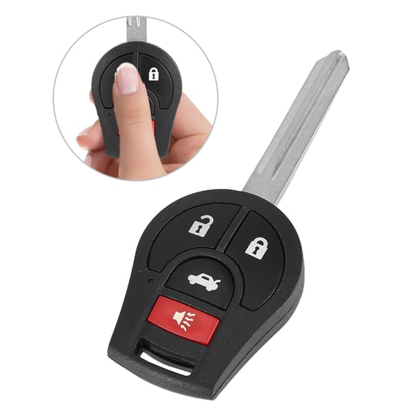 Bilnøkkel 4 Knapper 46 Chip Passer Nissan Versa 2013 2017