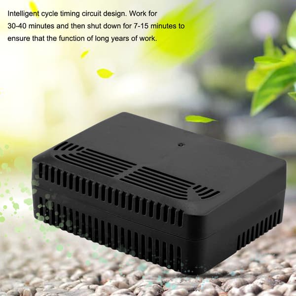 Smart Negativ Jon Generator Bil Luftrenare Svart