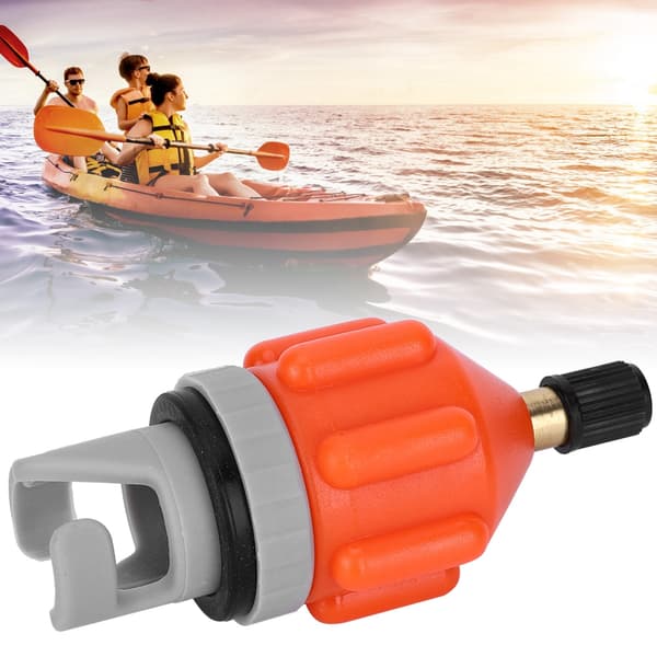 2 stk. Luftpumpe Inflator Surfbræt Paddle Board Kajak Adapter Hoveder Tilbehør orange