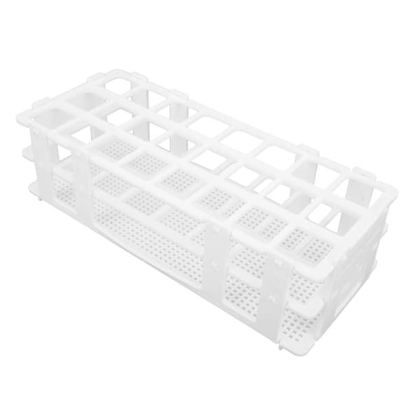 Avtakbart 24-hulls plastrørstativ for laboratorieprøvetaking