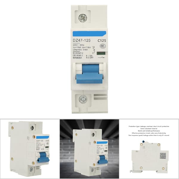 DZ47 125A 1P 230V 80A 100A 125A Luftstrømbryter