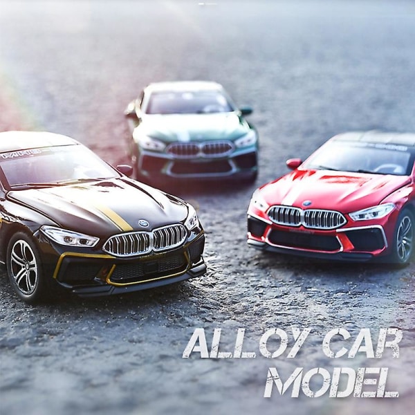Hot Toys Diecast 1:32 The8 Series M8 Legering Bilmodell Metall Miniatyrfordon Barn Födelsedagspresenter Pojke Samlarobjekt Barnbilar