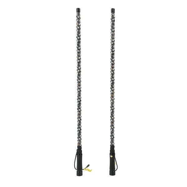 2. 3ft LED Flaggstang RGB Farge APP Kontroll Chasing Whip Light for UTV ATV Lastebil Båt 12‑24V