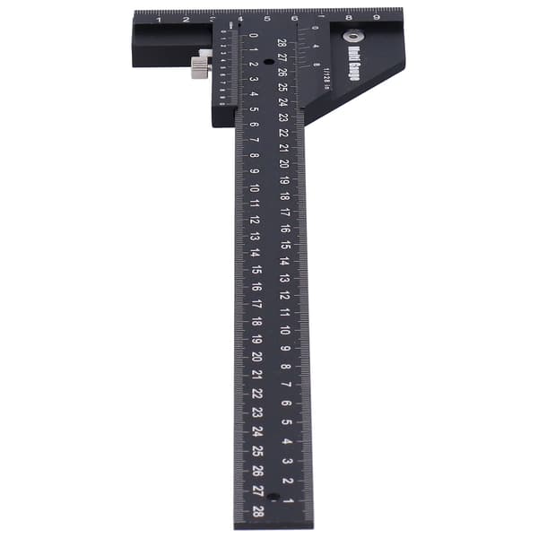 T-formet multifunksjonell trebearbeidingslinjal for ribbemerking