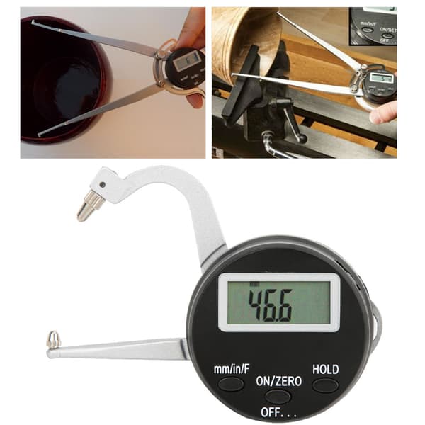 Digital utvendig mikrometer 0 til 25 mm elektronisk måler