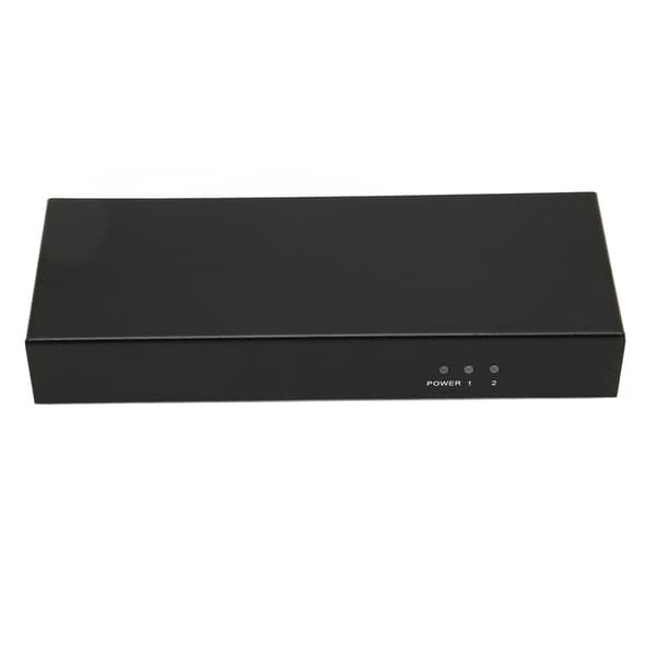 DVI Splitter 1 ind 2 ud understøtter 30 36bit farve 4K tabsfri transmission Dual Monitors Distribution Duplicator 100‑240V EU-stik