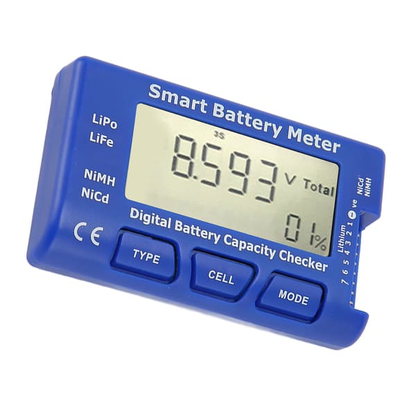 5 i 1 Multifunktionel Digital Batteritester LCD-Skærm Kapacitet Spænding Balance Modstand 6.5V til 29.4V